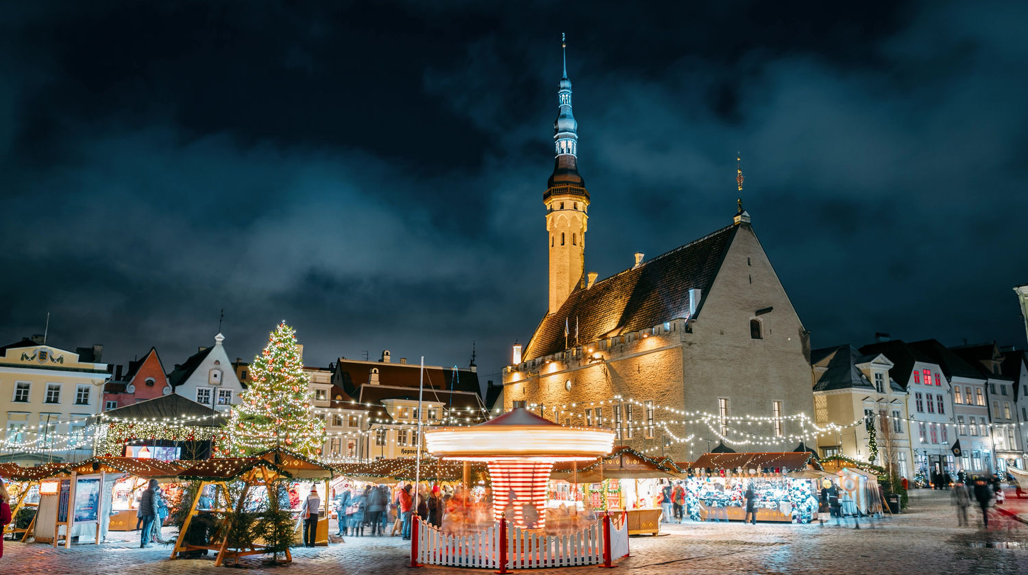 Tallinn Christmas Market Carousel, Tallinn, Estonia