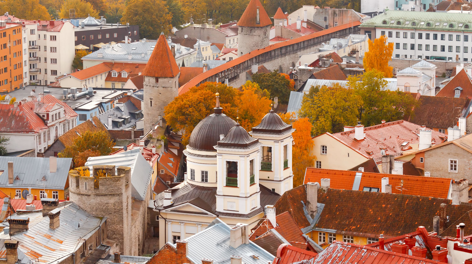 Tallinn Old Town in Autumn, Tallinn, Estonia