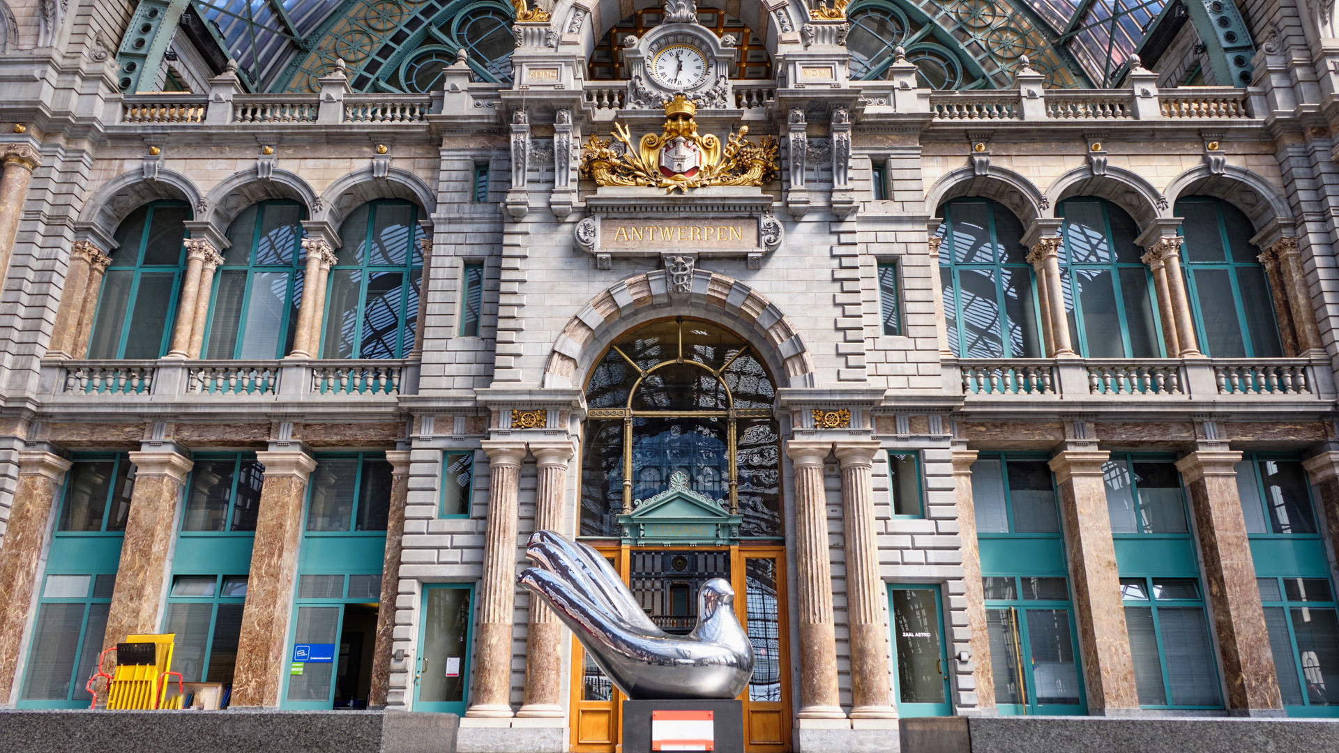 Interior of Antwerp Central Station, Belgium