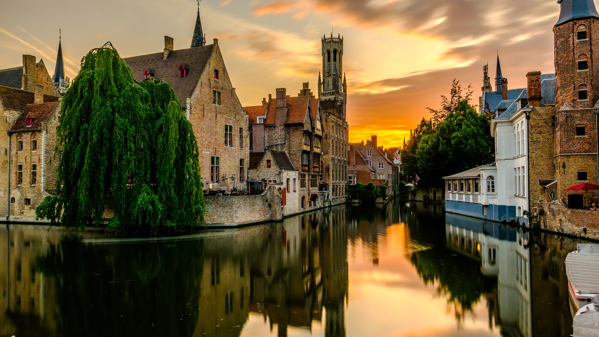 Cityscape of Bruges, Belgium