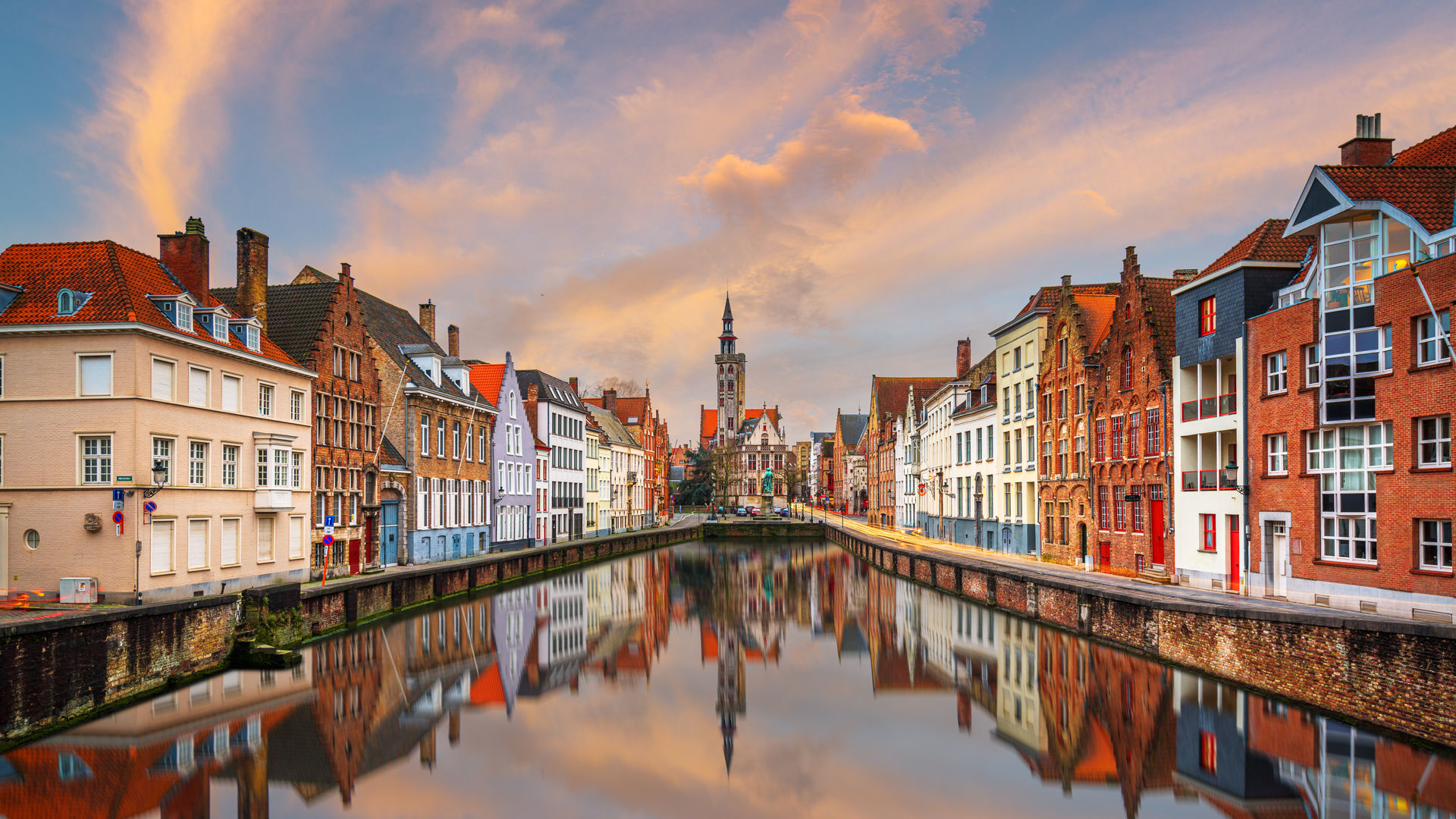 Historic canals of Bruges, Belgium
