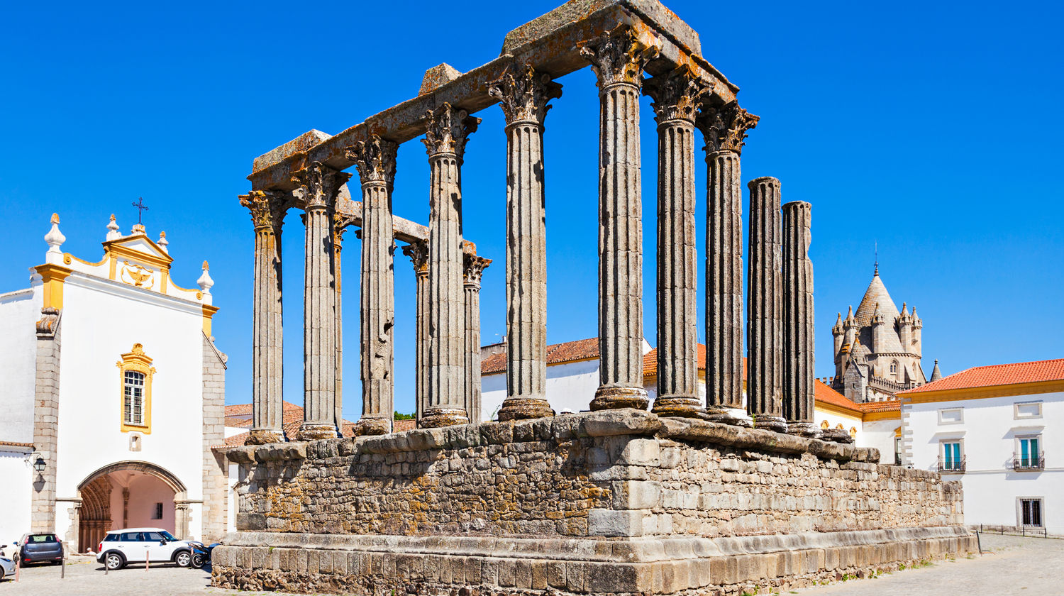 The Roman Temple of Évora: A Monument Dusted with December Sun
