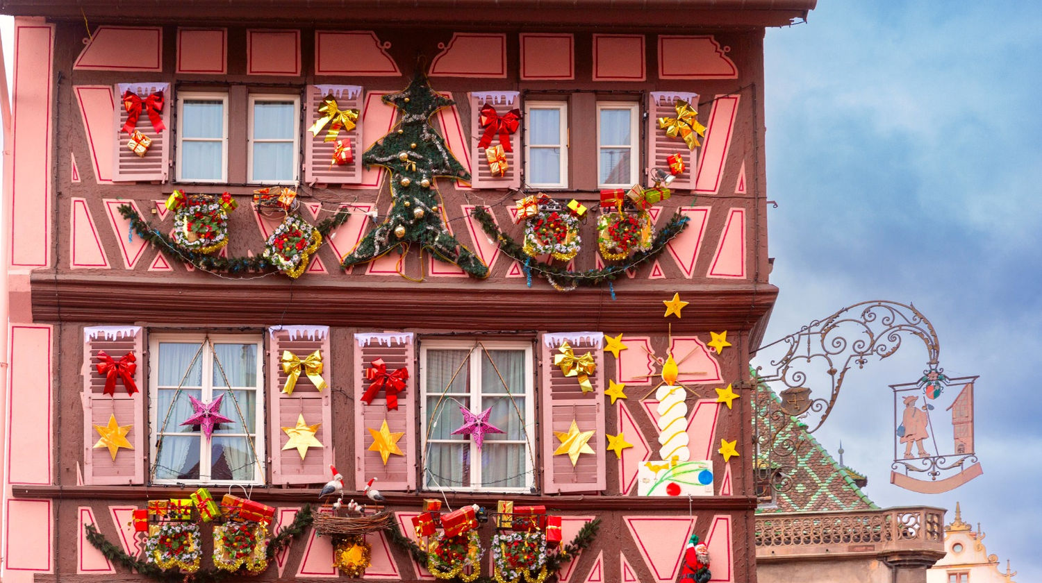 Christmas House Façade, Colmar, France