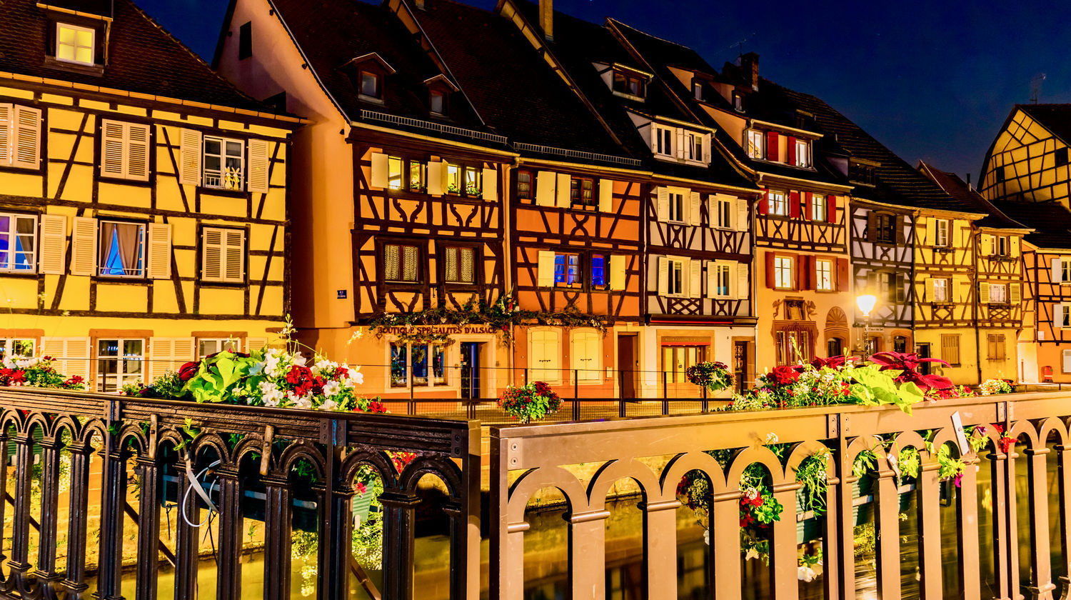Historic Timber-Framed Buildings in Colmar, France