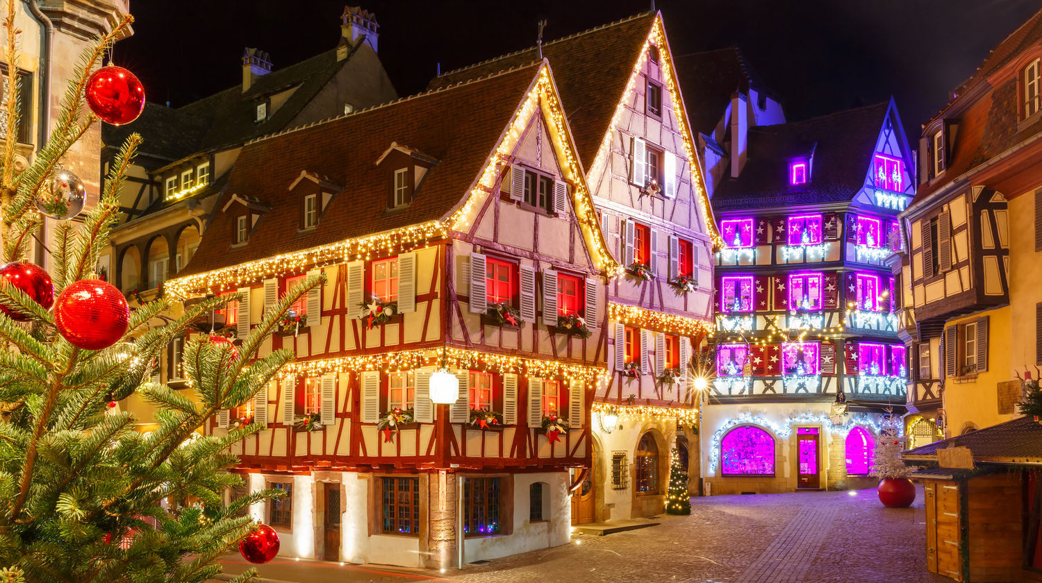 Christmas Market Square in Colmar, France