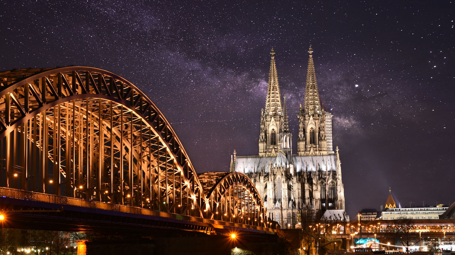 Hohenzollern Bridge and Cologne Cathedral, Cologne, Germany
