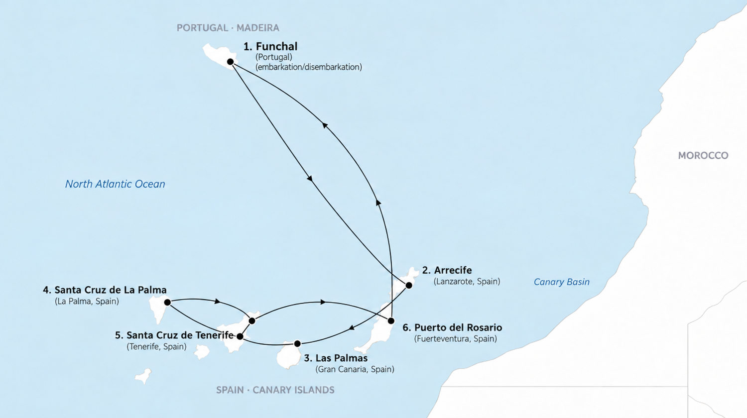 10 Nights Canary Islands Cruise from Funchal, Madeira