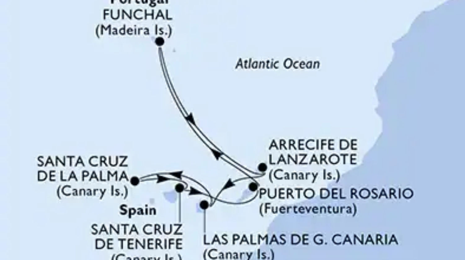 <p><strong>Cruise Departure from Funchal, Madeira Island</strong></p>