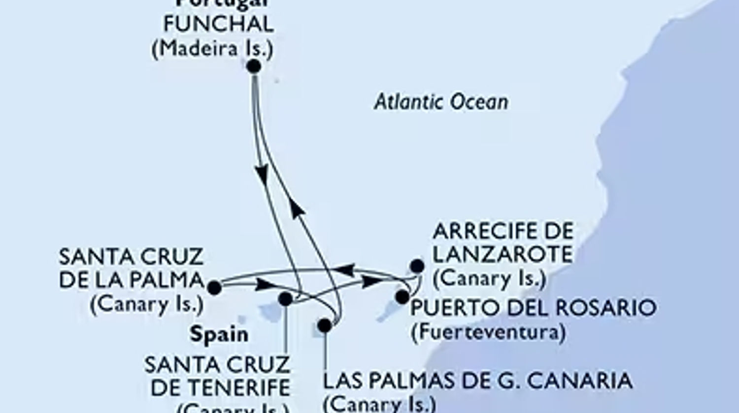 <strong>Cruise Departure from Funchal, Madeira Island, Portugal</strong>