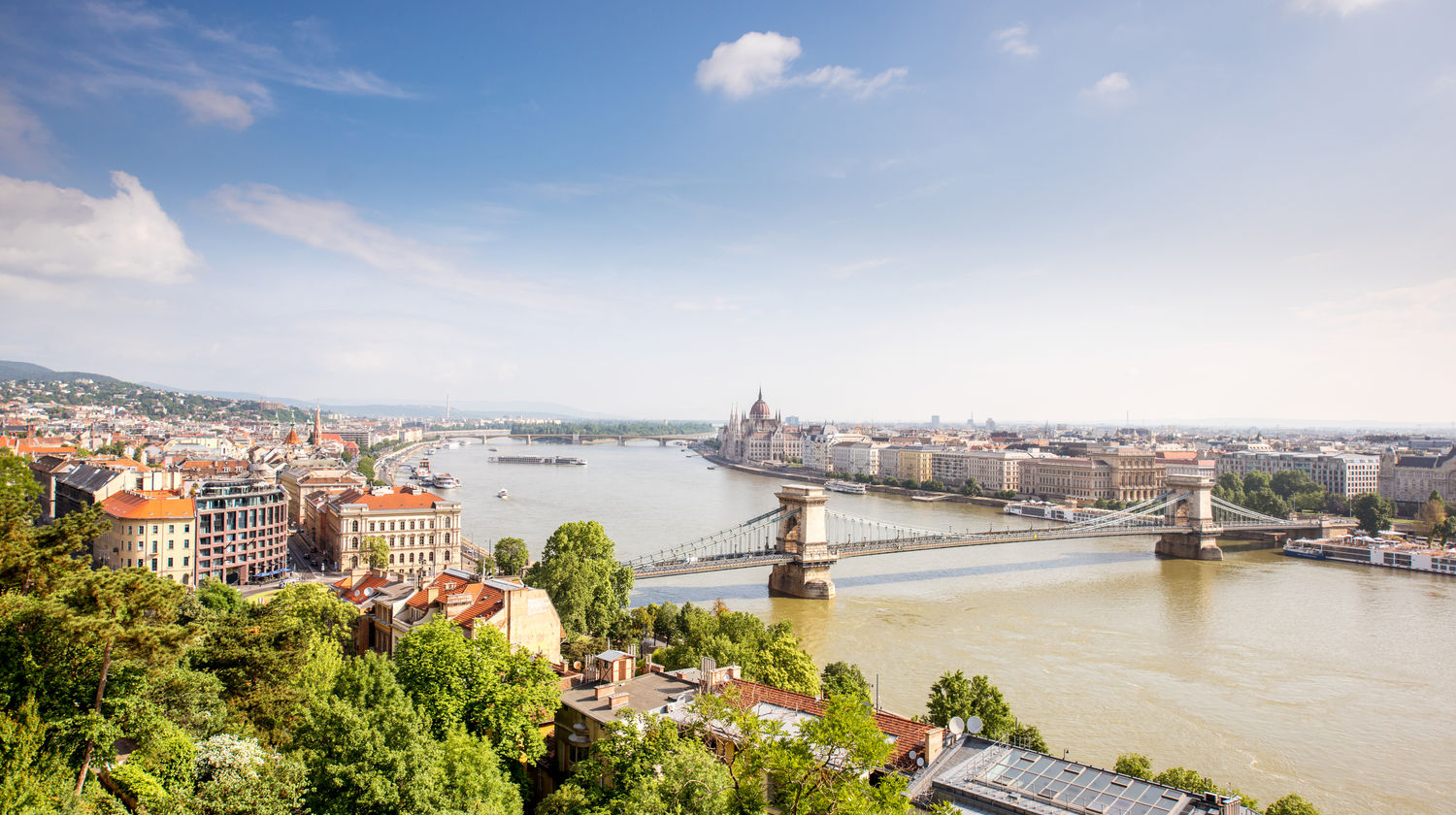 View of Budapest and Danube River, Hungary