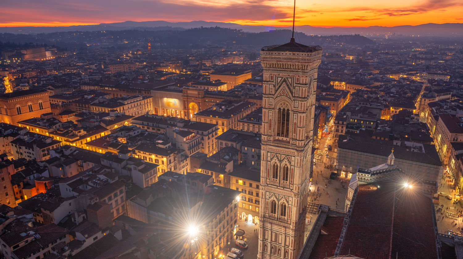 Giottos Bell Tower in Florence, Italy