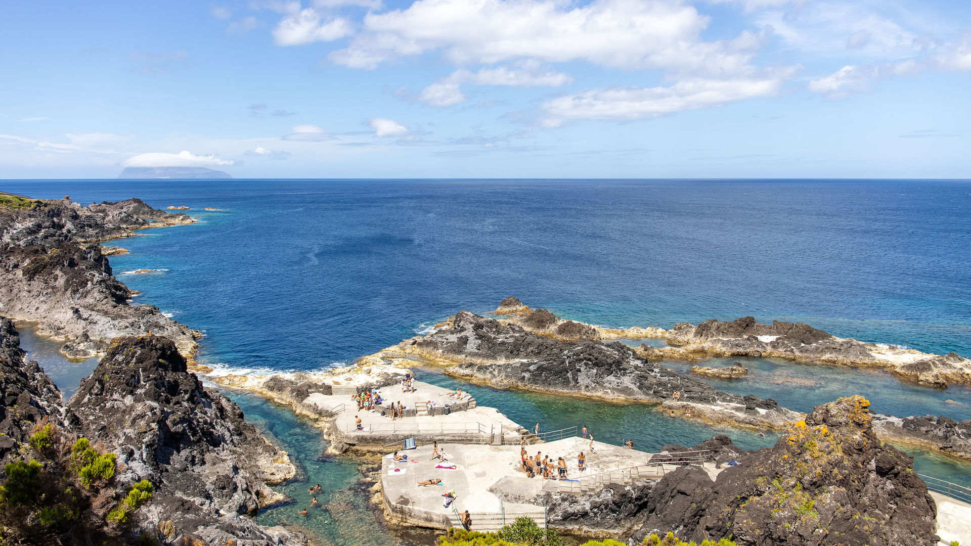 Coastal village of Santa Cruz das Flores