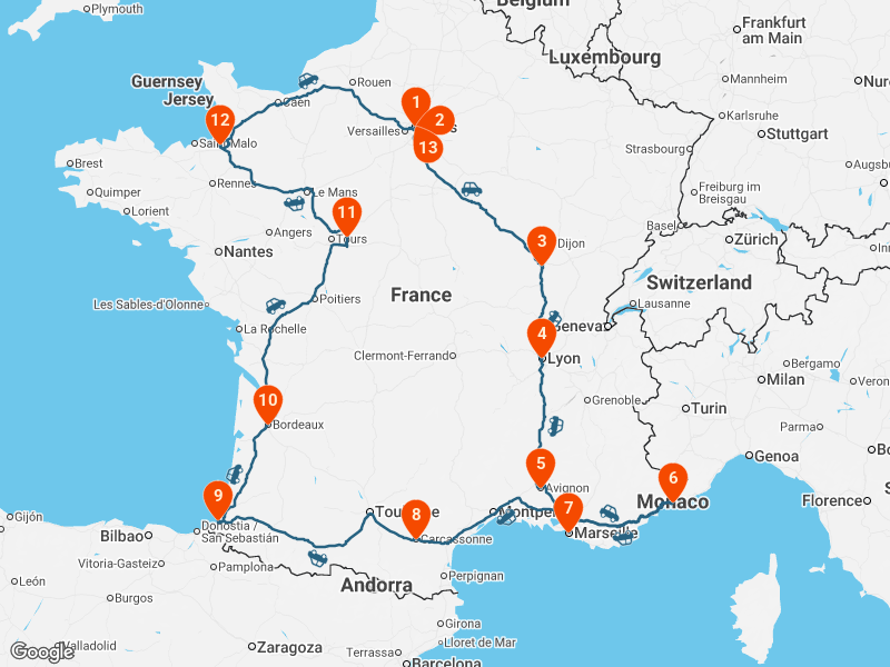 Magnificent France: 14-Day Road Trip Adventure