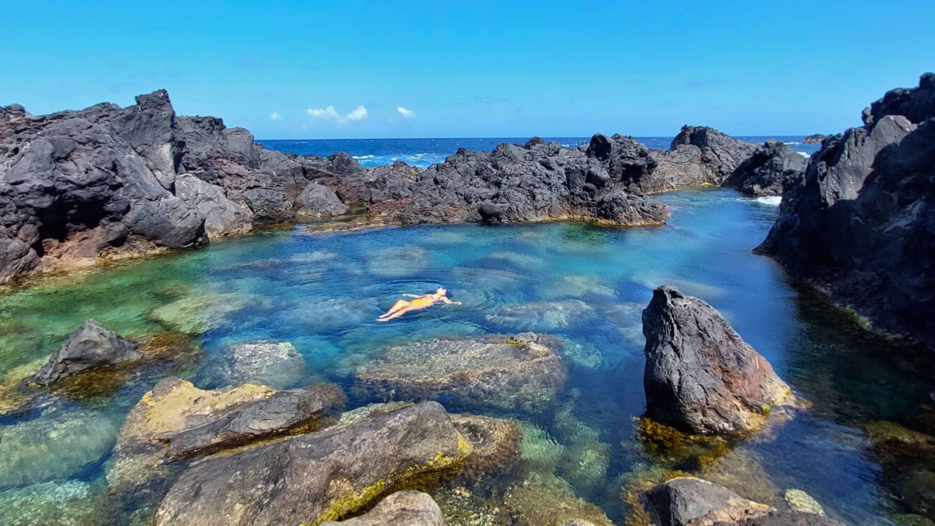 Floating in Graciosa’s Natural Pools