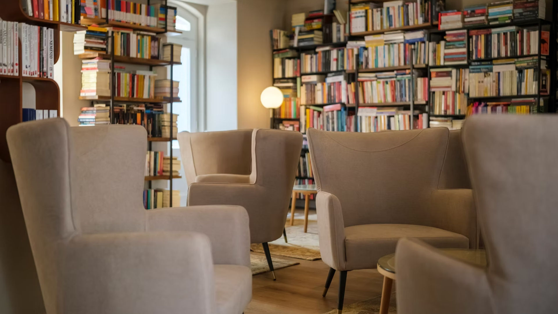 A cozy corner for book lovers in Terceira