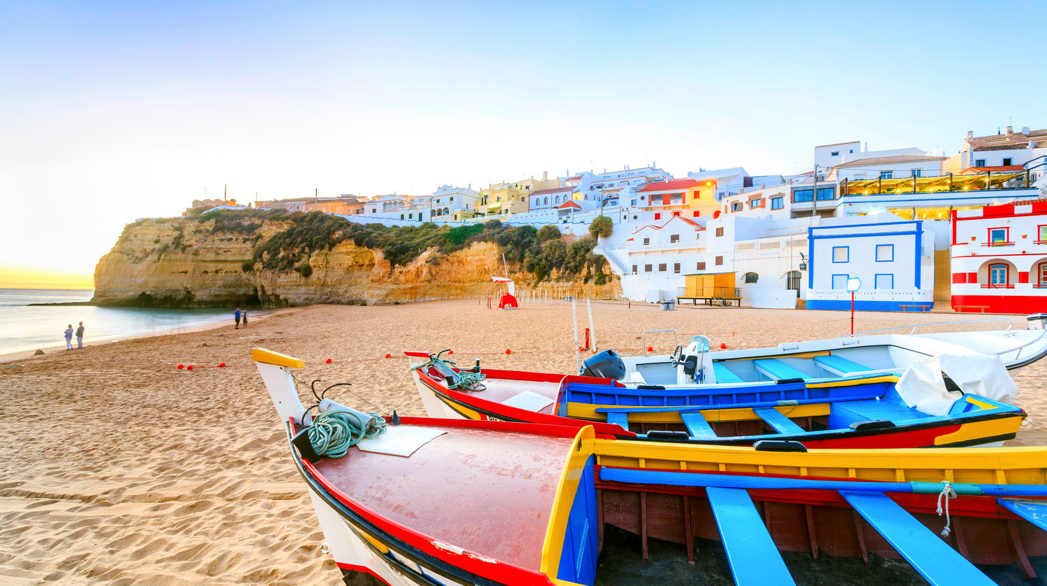 Praia de Benagil Fishing Boats, Benagil, Algarve