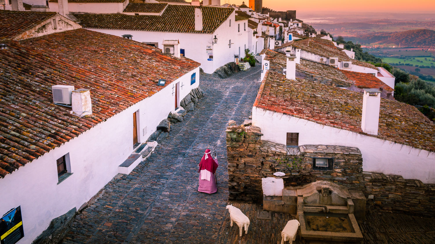 Medieval Street, Monsaraz, Alentejo, Portugal