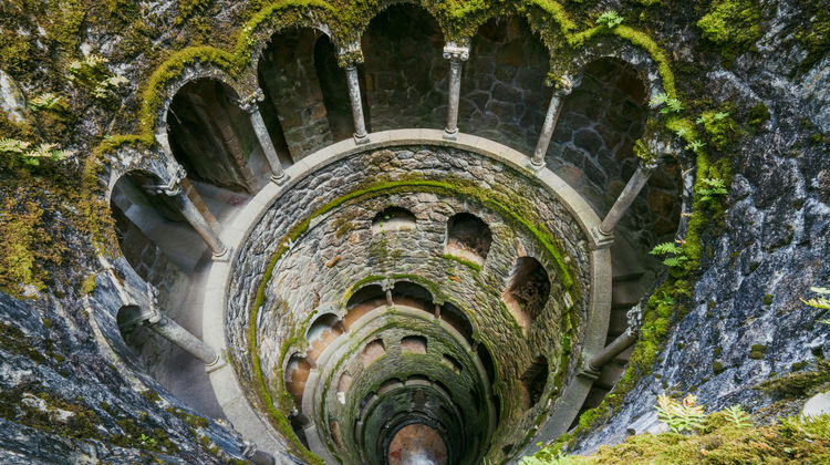 The underground initiation well of Quinta da Regaleira, Sintra