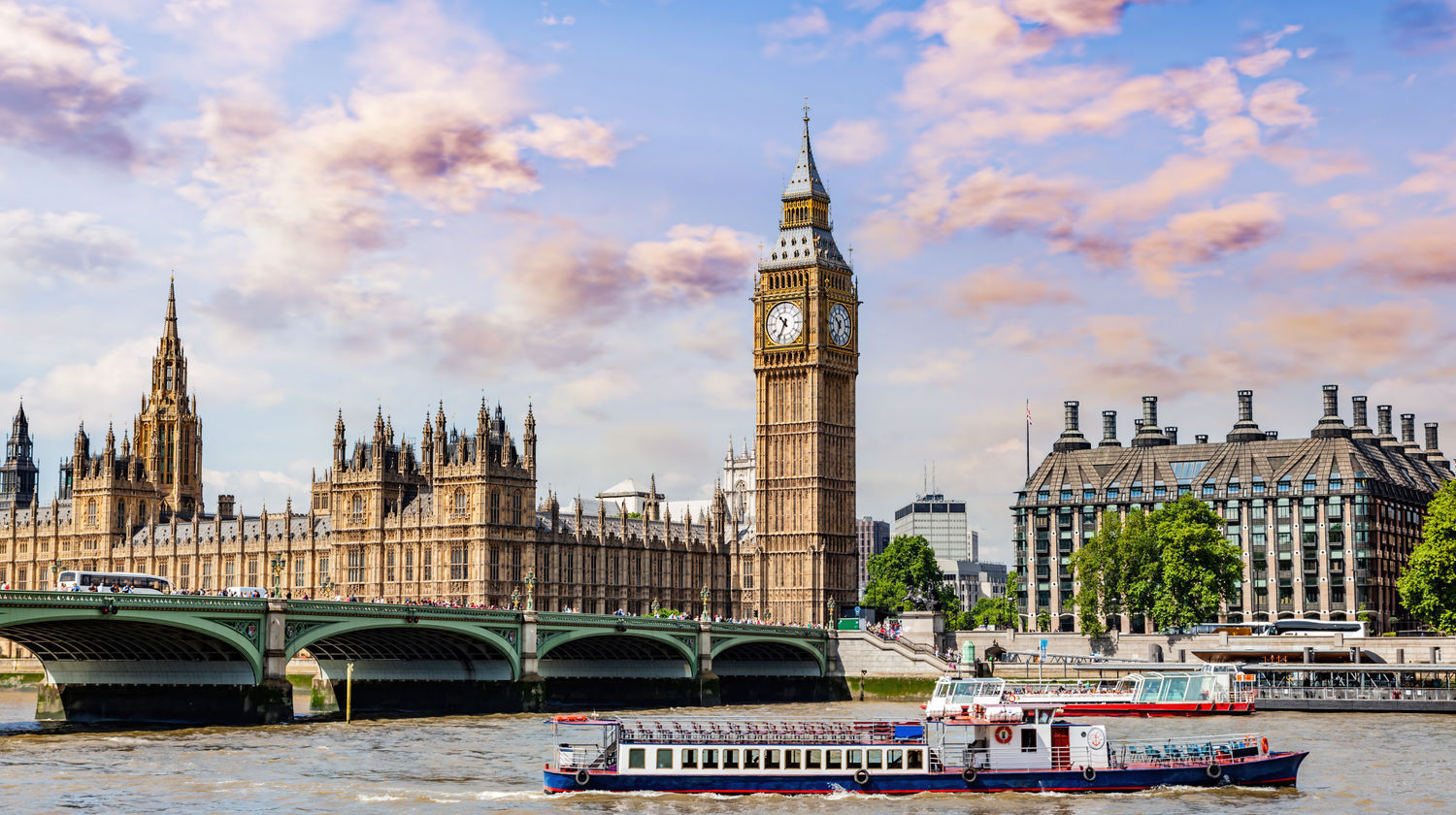 Big Ben and Westminster Bridge, London, England