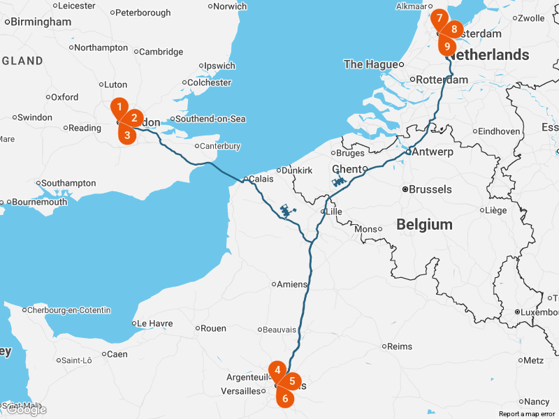 European Capitals by Train: London, Paris & Amsterdam
