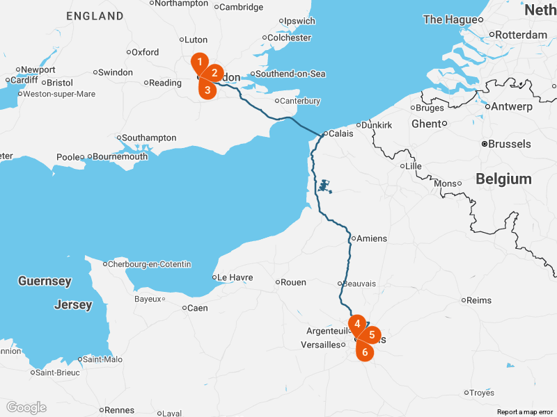 London & Paris: 7 Days by Train