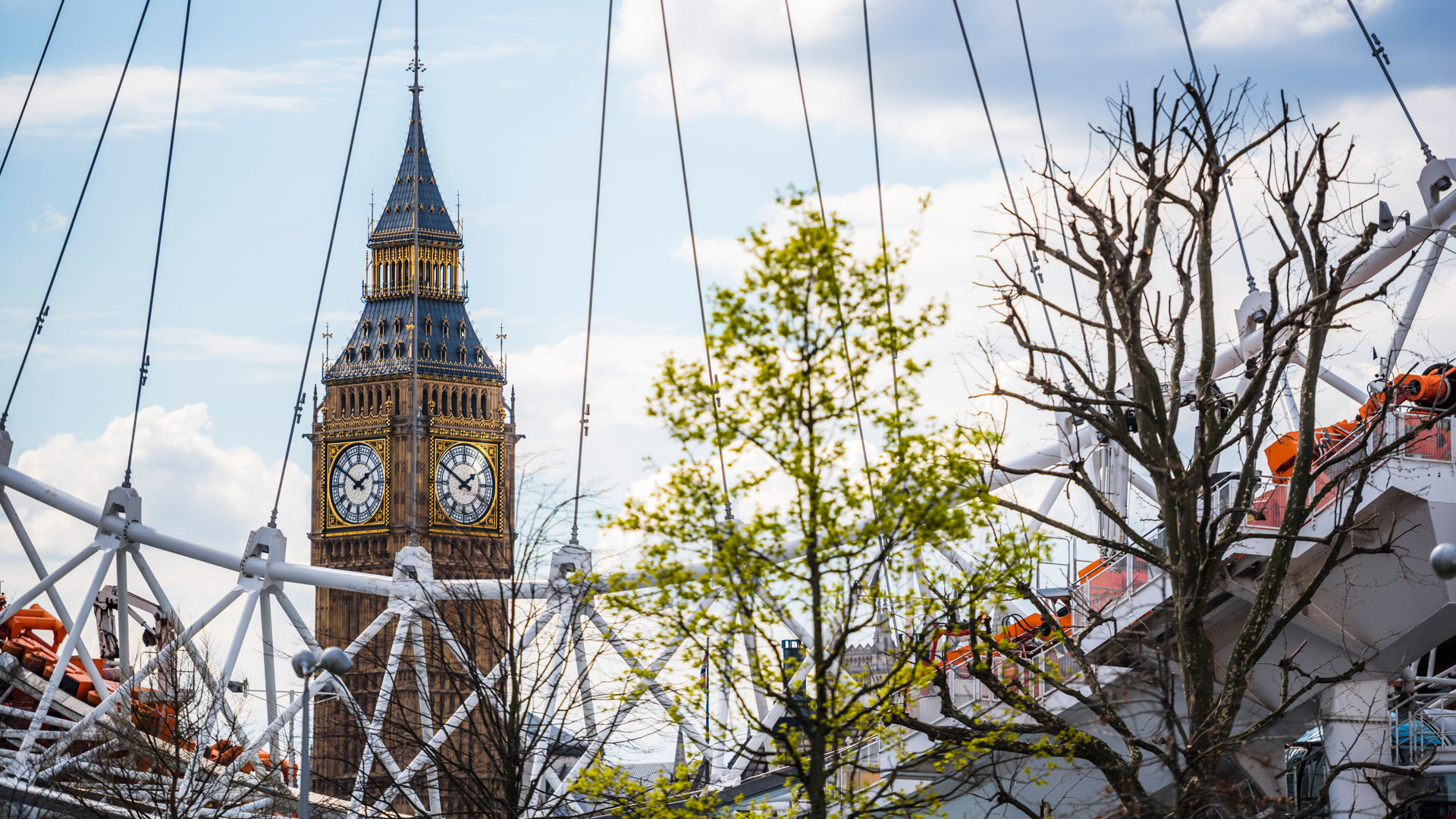 Big Ben and The London Eye, London, United Kingdom