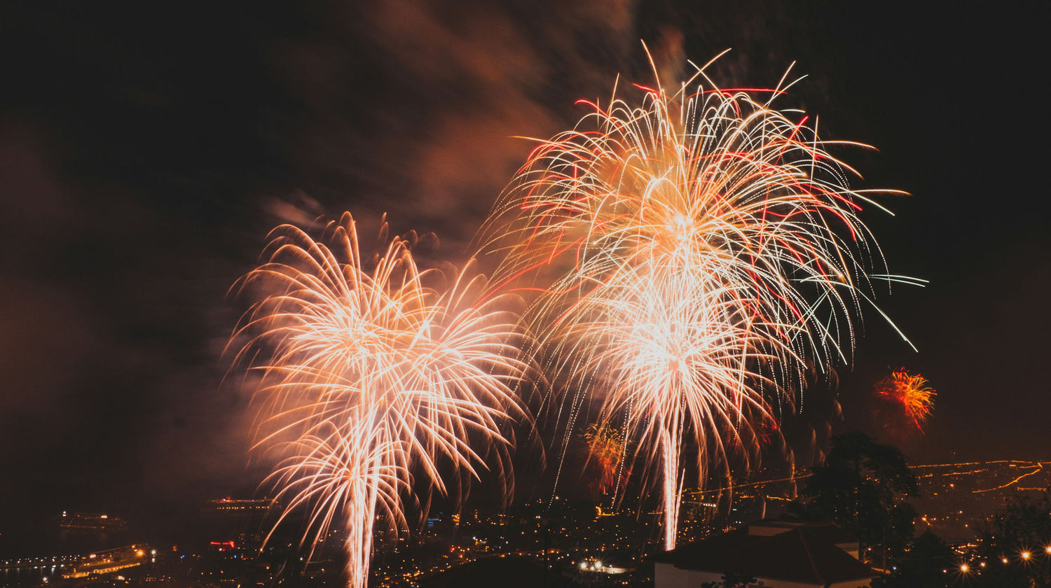 New Year's Eve Fireworks, Funchal, Madeira, Portugal