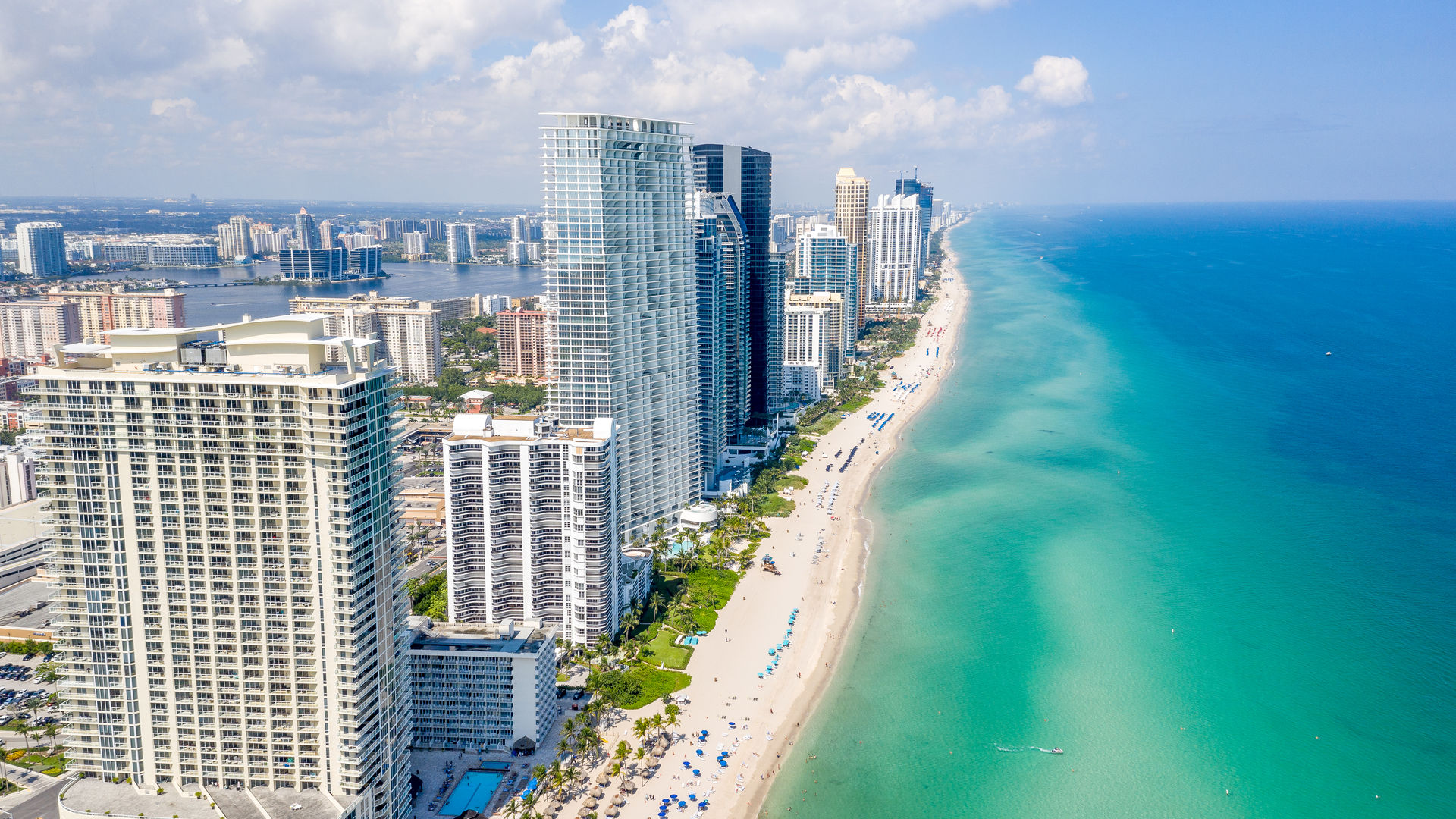 Miami Beach Coastline in Florida, USA