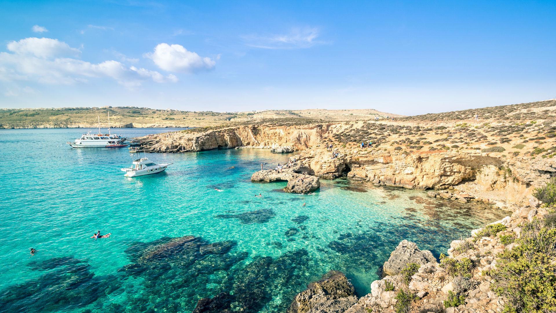 Blue Lagoon in Comino Island, Malta