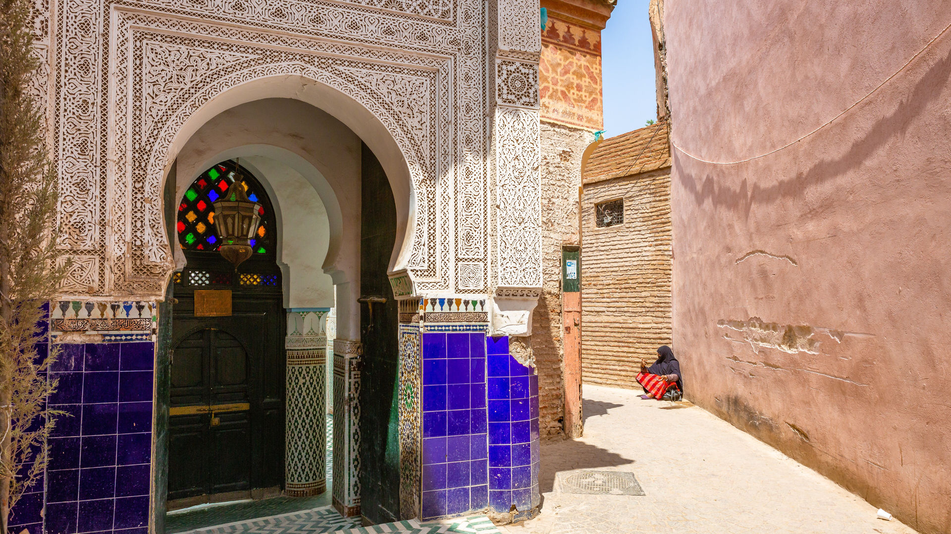 Street in Marrakesh, near the Jemaa el-Fnaa Square