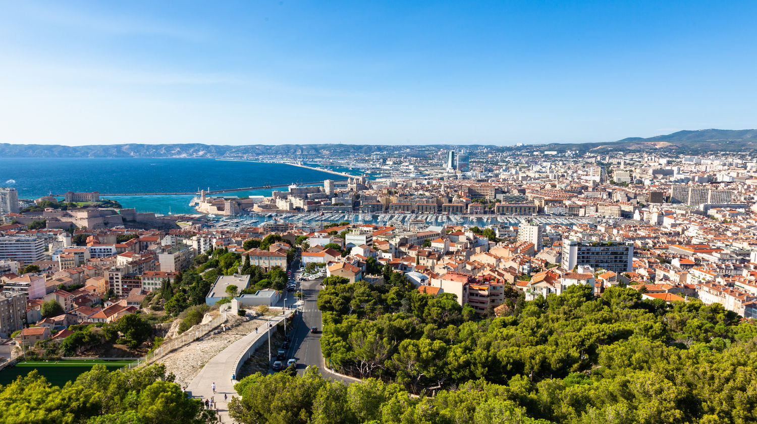 Panoramic View of Old Port, Marseille, France