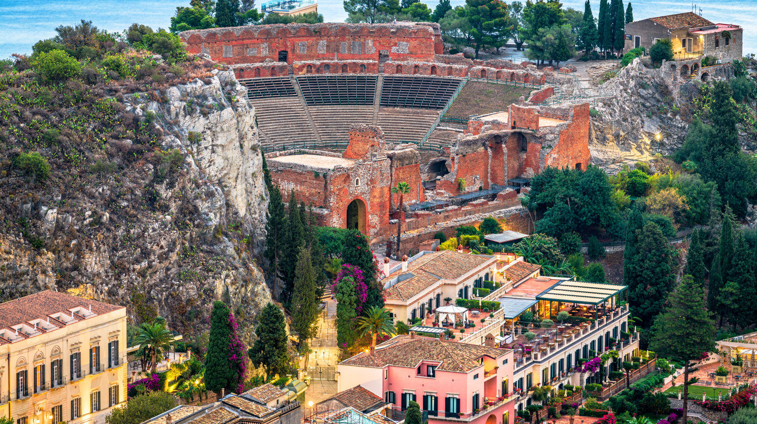 Ancient Theatre of Taormina, Sicily, Italy