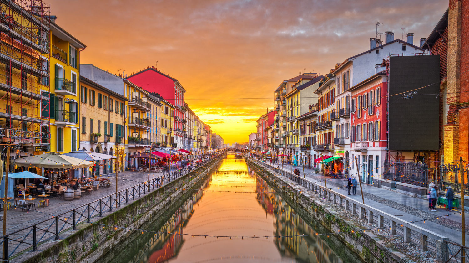 Naviglio Grande Canal, Milan, Italy
