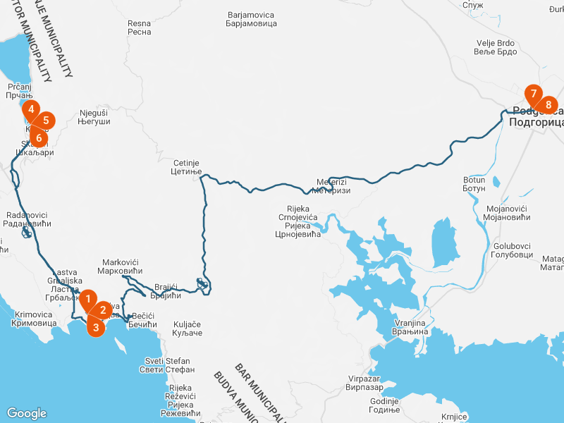 Discover Montenegro: 9-Day Road Trip to Podgorica, Budva & Kotor