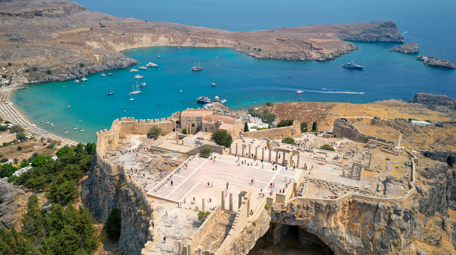 Acropolis of Lindos, Rhodes, Greece