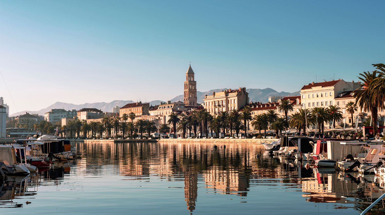 Split Old Town Waterfront, Split, Croatia