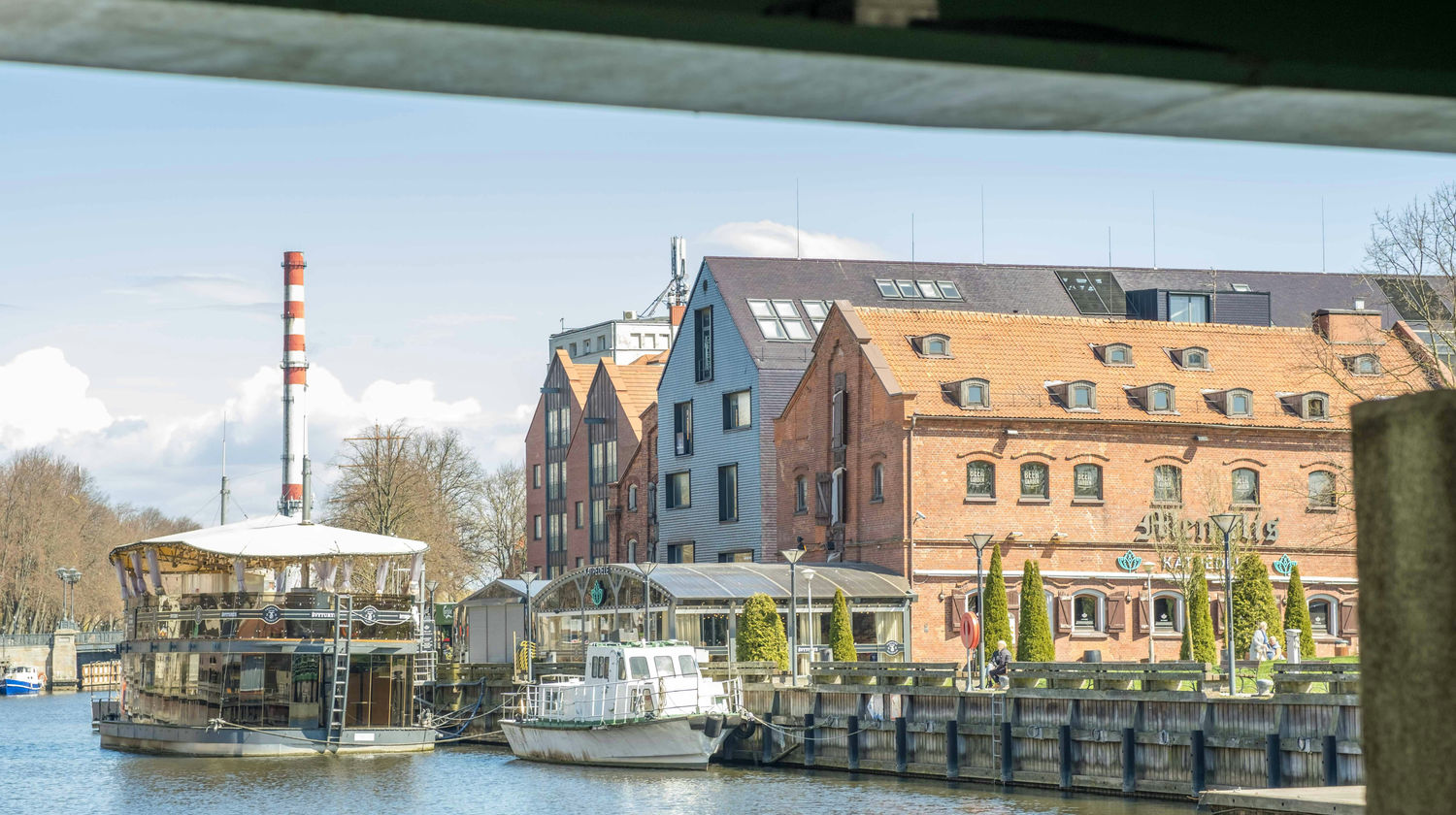 Danė River Quay, Klaipėda, Lithuania