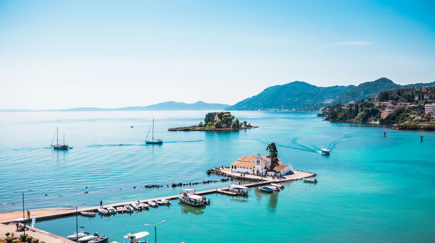 Vlacherna Monastery, Corfu, Greece