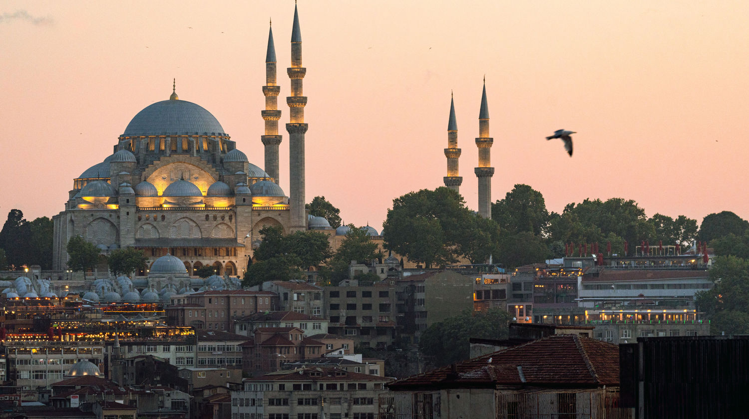 Blue Mosque Minarets, Istanbul, Turkey