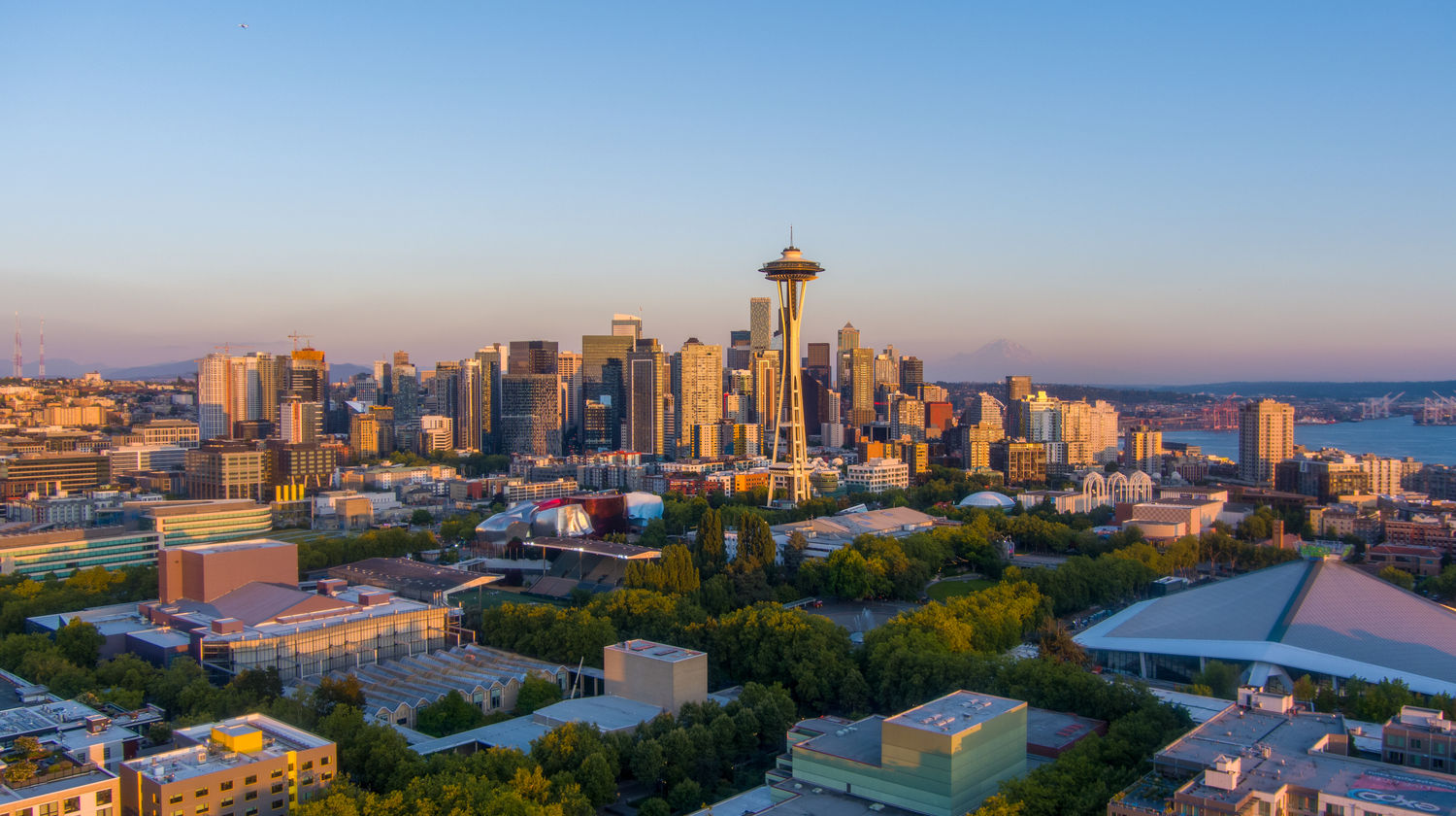 Space Needle and Seattle Skyline, USA