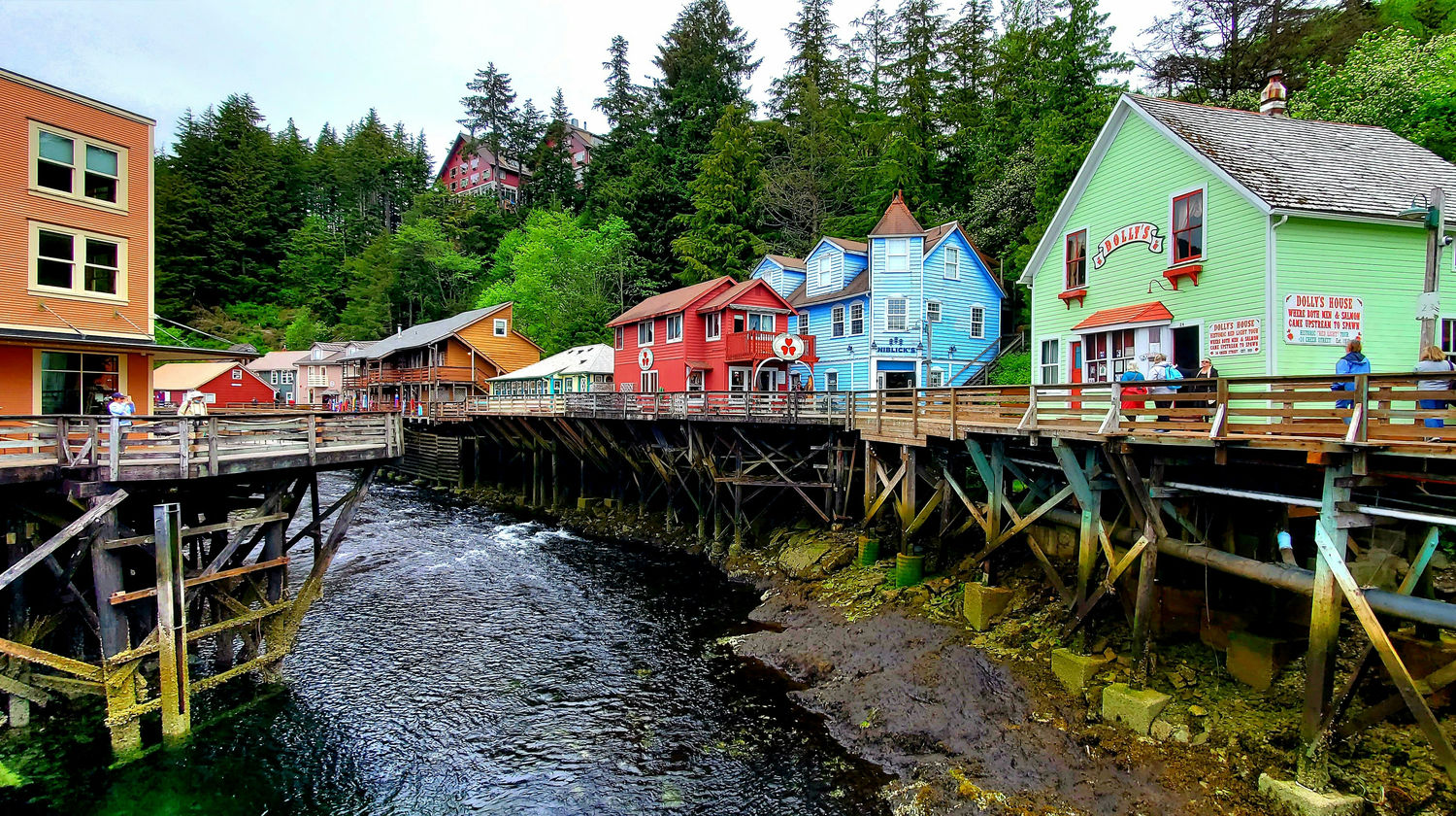 Creek Street, Ketchikan, Alaska, USA