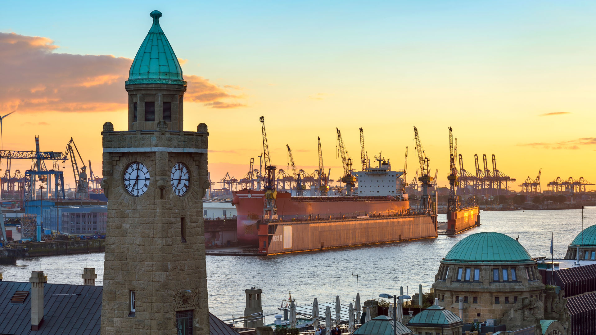St. Pauli Piers, Hamburg, Germany