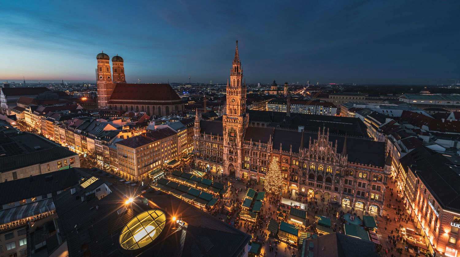 Marienplatz and Frauenkirche, Munich, Germany