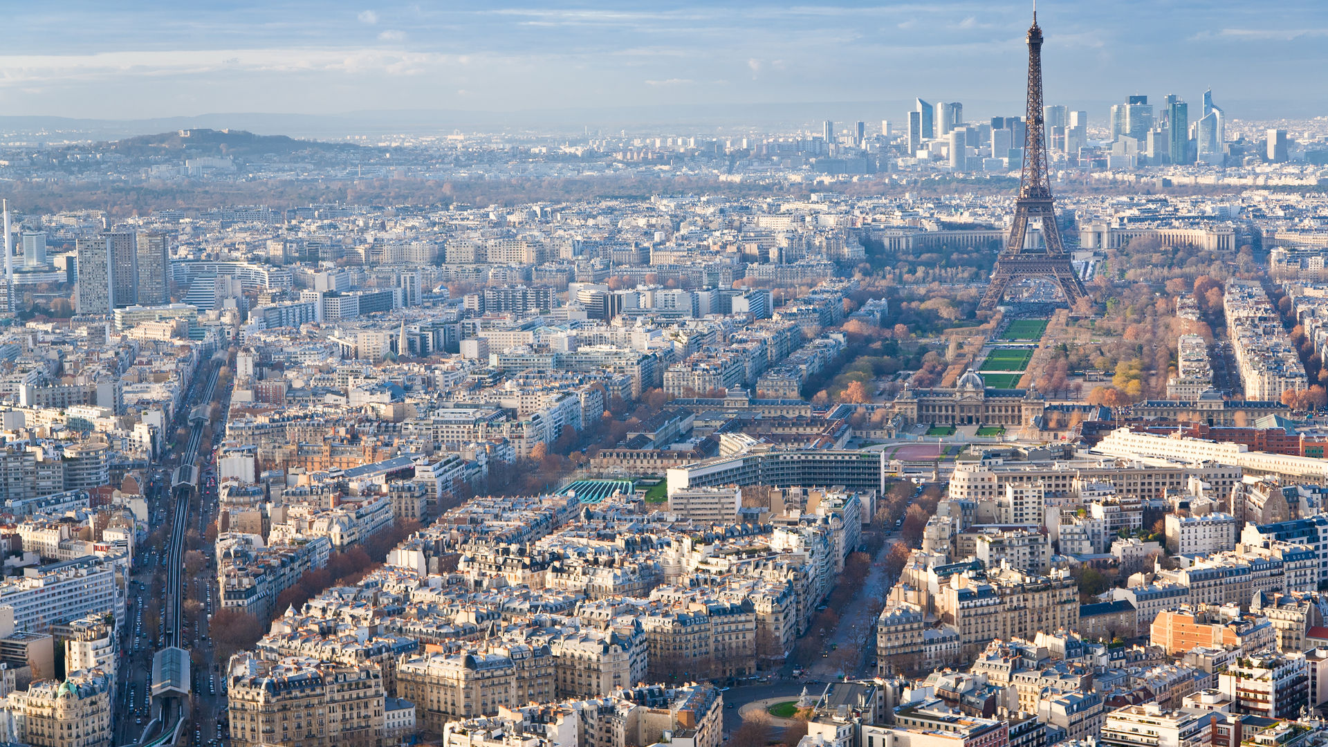 View above Paris