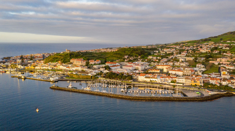 Horta City in Faial Island (short ferry trip away from Pico Island)