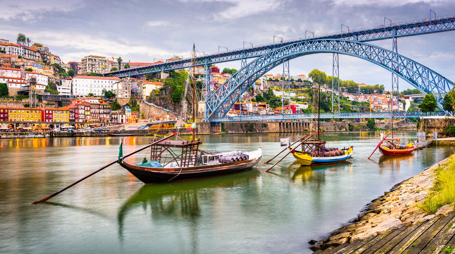 Rabelo boats on the Douro River, Porto
