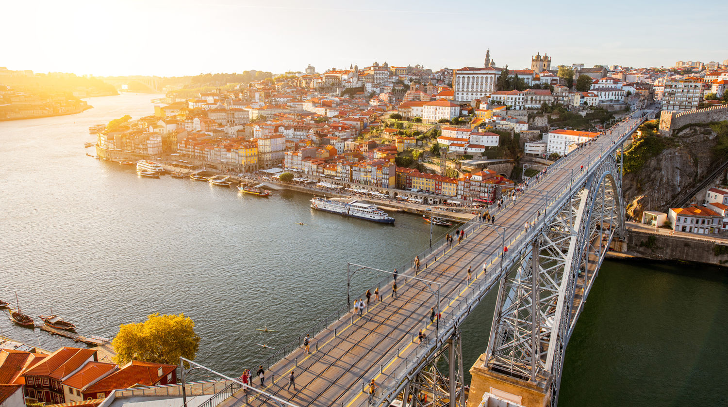 Golden Hour Over the Luís I Bridge