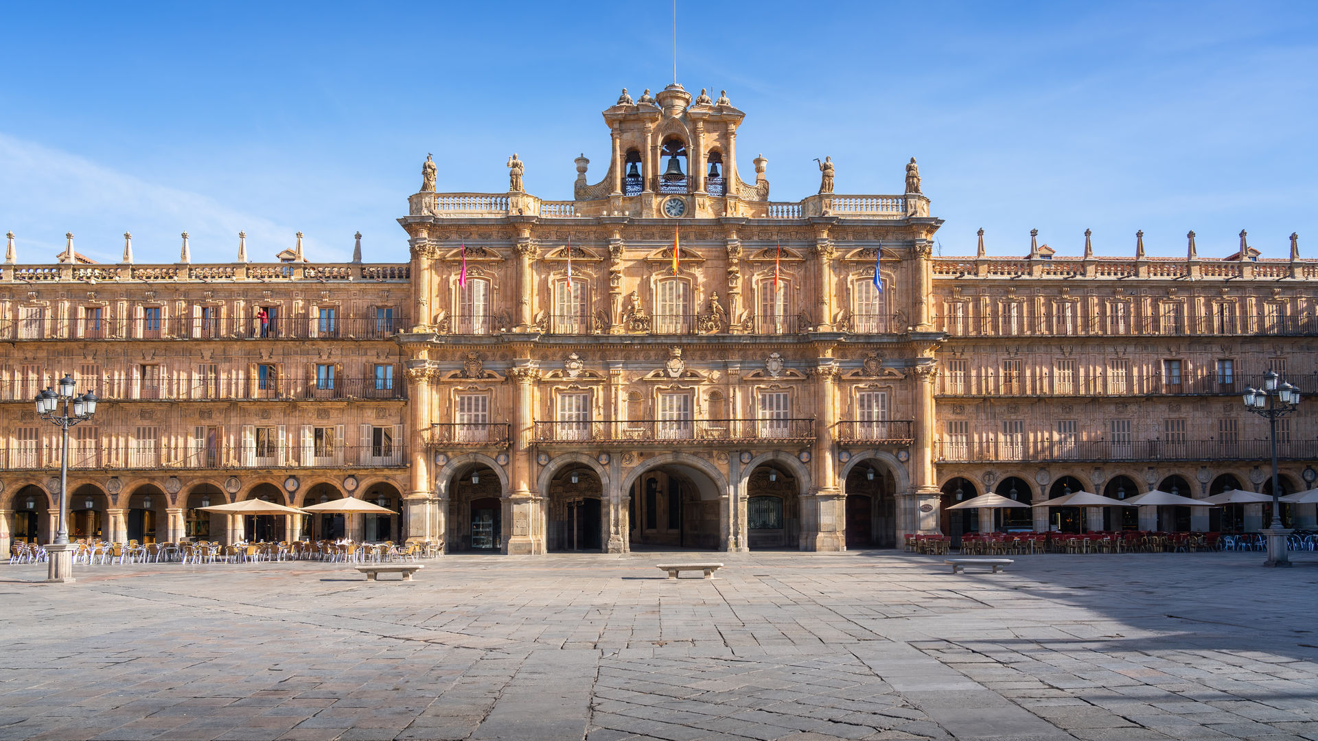 Standing in the Heart of Plaza Mayor, Salamanca, Spain