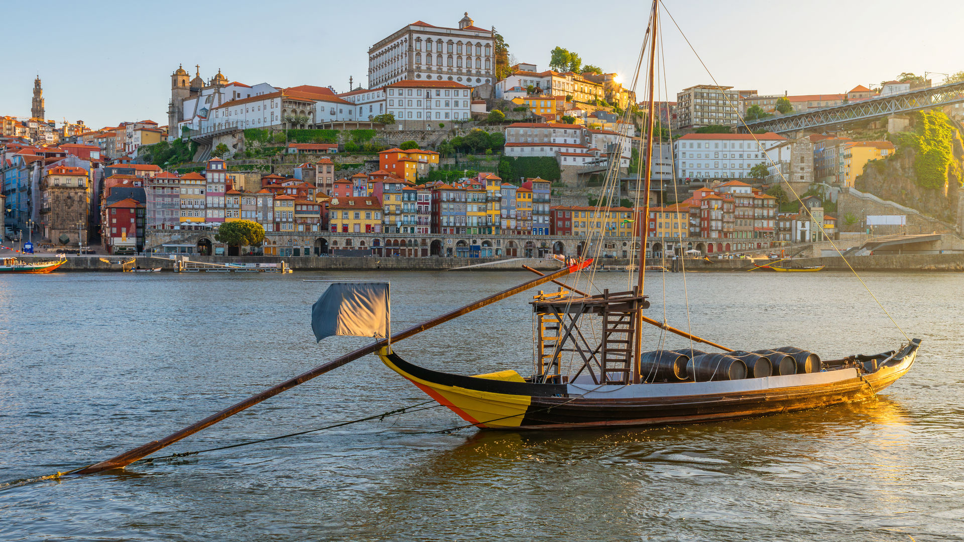 Traditional Rabelo Boat on the Douro River, Porto, Portugal