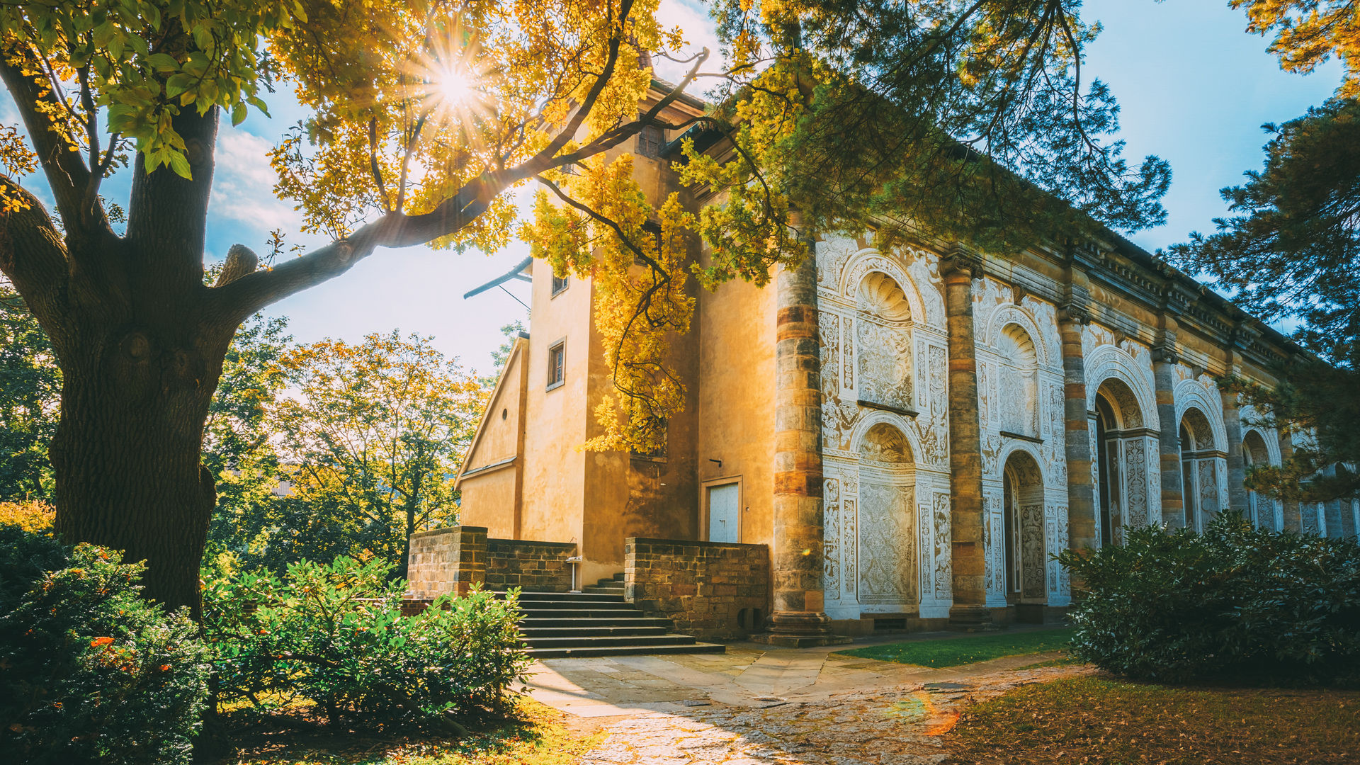 Ball game hall in the Royal Garden in Prague, Czech Republic